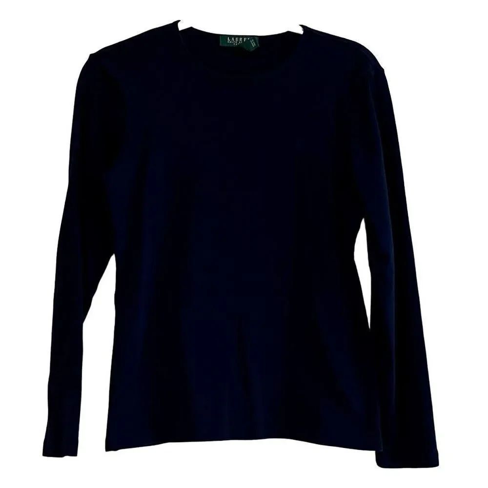 Lauren Ralph Lauren Blue Crew Neck Sweater PL